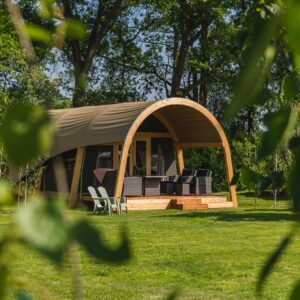 Luxe Lodgetent XL met privé sanitair | 4 pers.