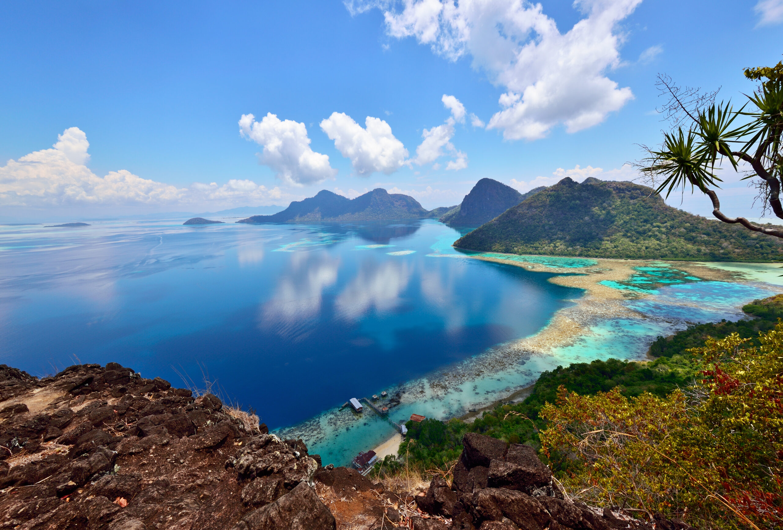 Scenery,On,Top,Of,Bohey,Dulang,Island,Near,Sipadan,Island.
